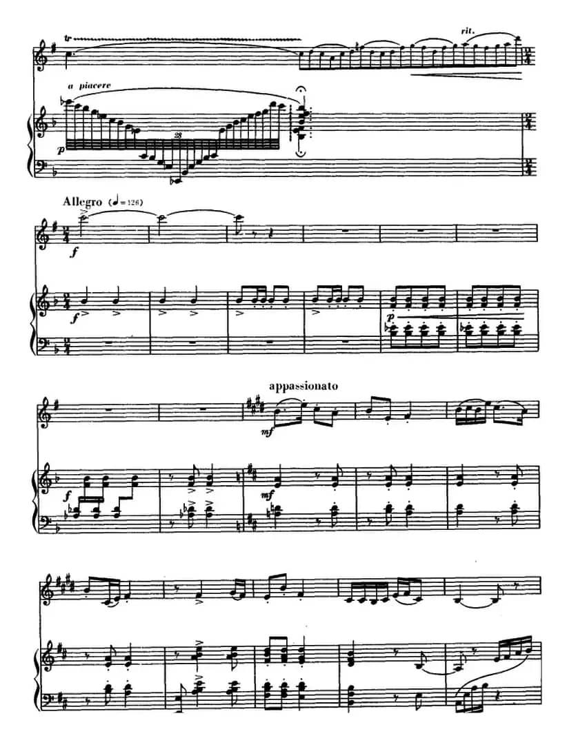 大巴山的春天（单簧管+钢琴伴奏）