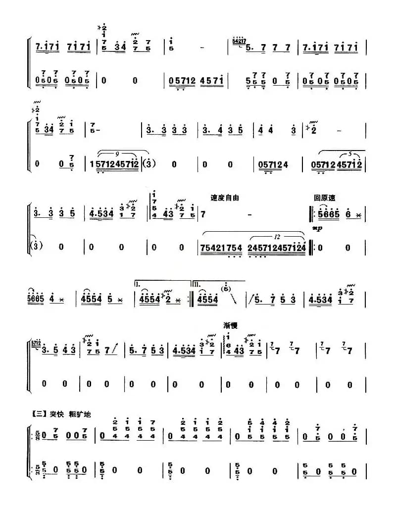 木卡姆散序与舞曲（【上海筝会】考级九级曲目）