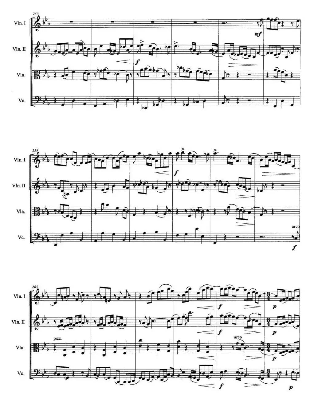 兰花花（弦乐四重奏）