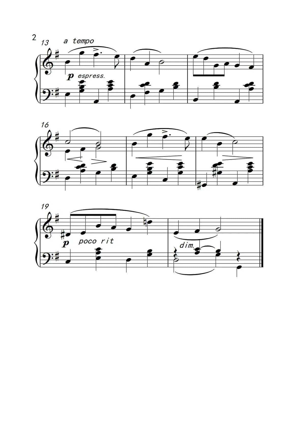 一个冬天的童话（老年大学 钢琴教程 2）