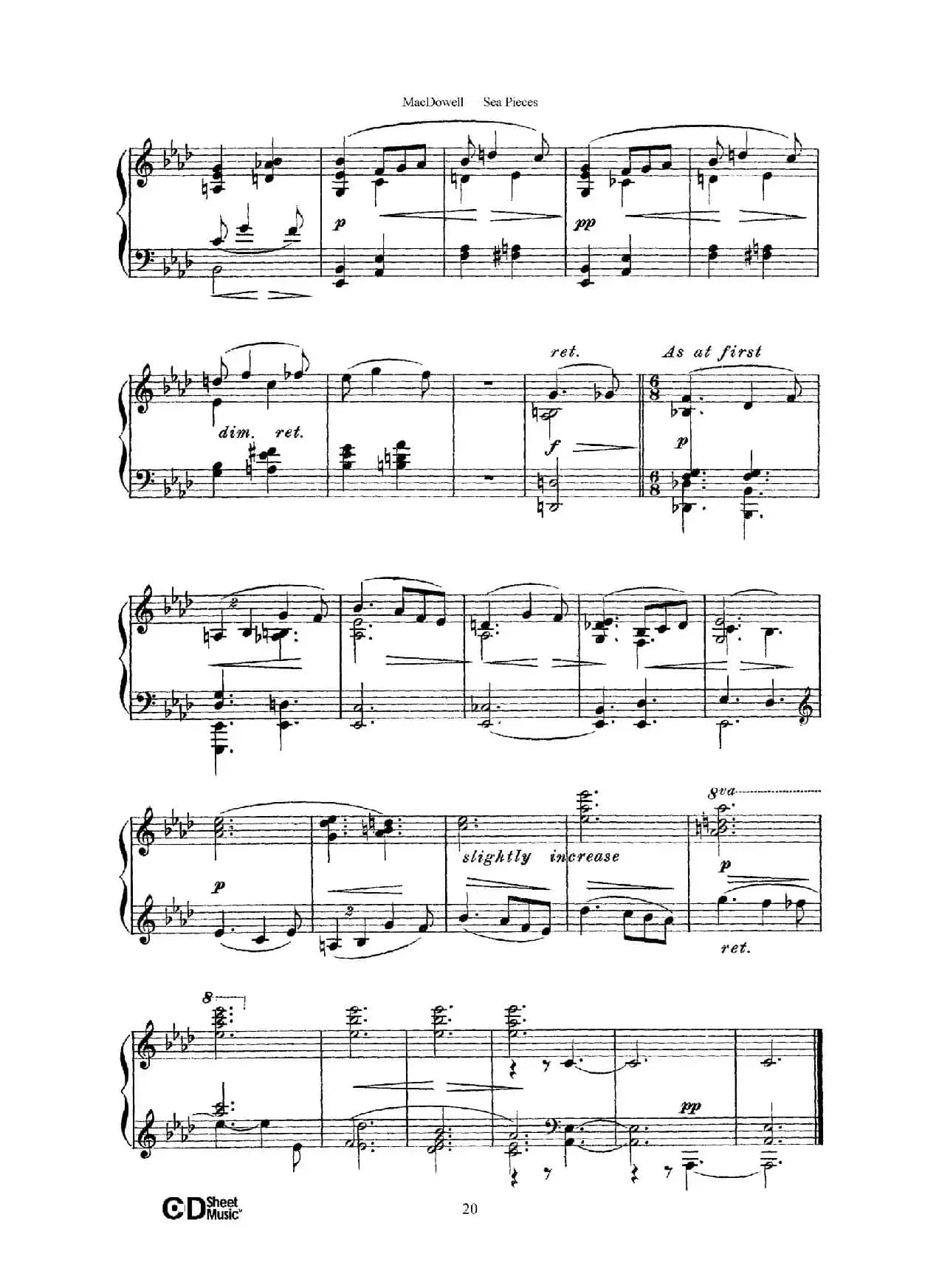 海景 Sea Pieces Op.55（No.7）