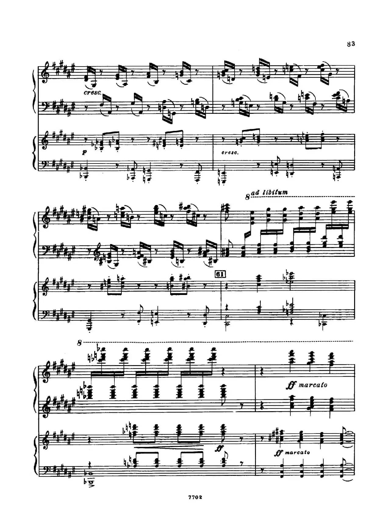 升f小调第一钢琴协奏曲 Op.1（双钢琴版）