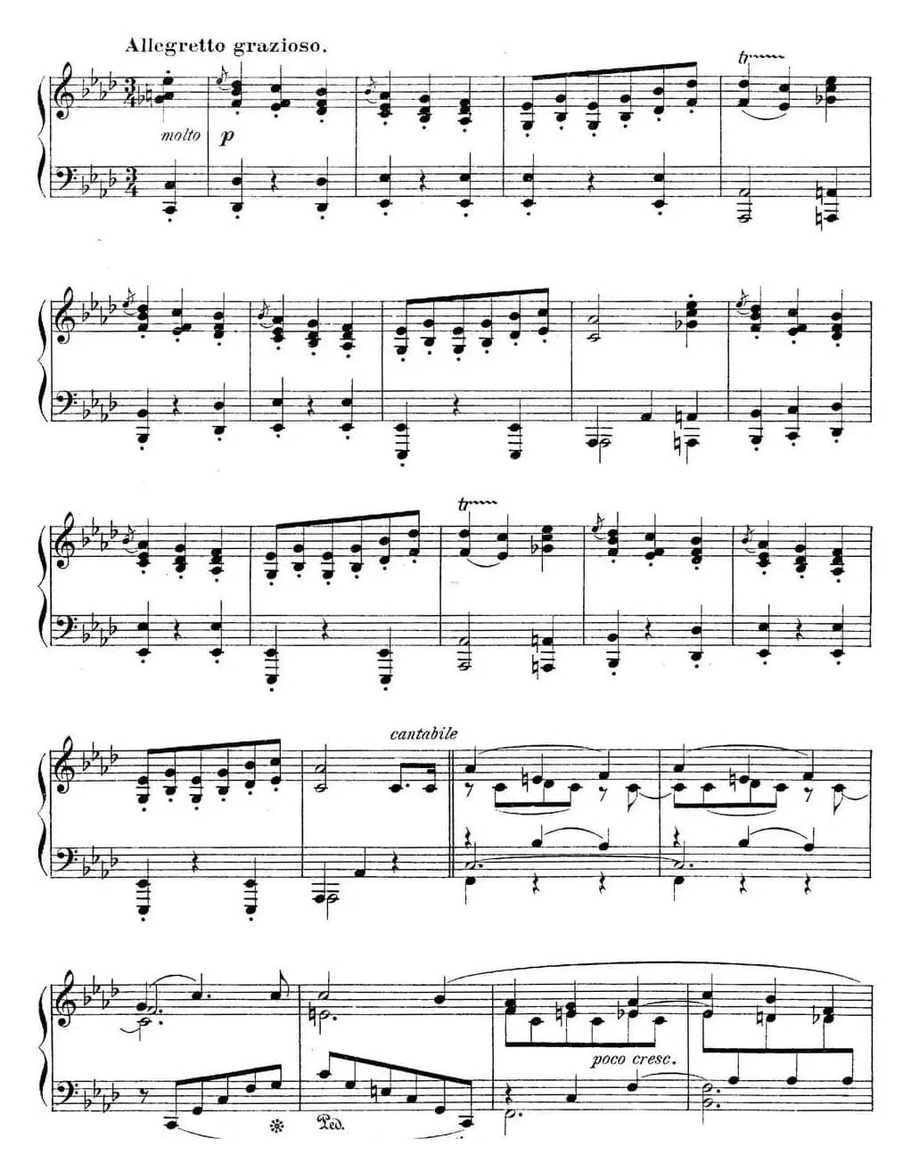 莫什科夫斯基-幻想小品集Op.52（Ⅴ）