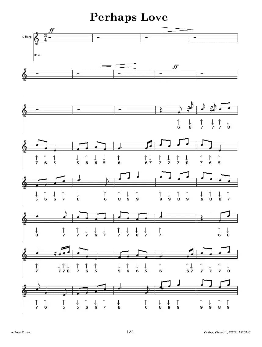 Perhaps Love（也许爱情）（布鲁斯）