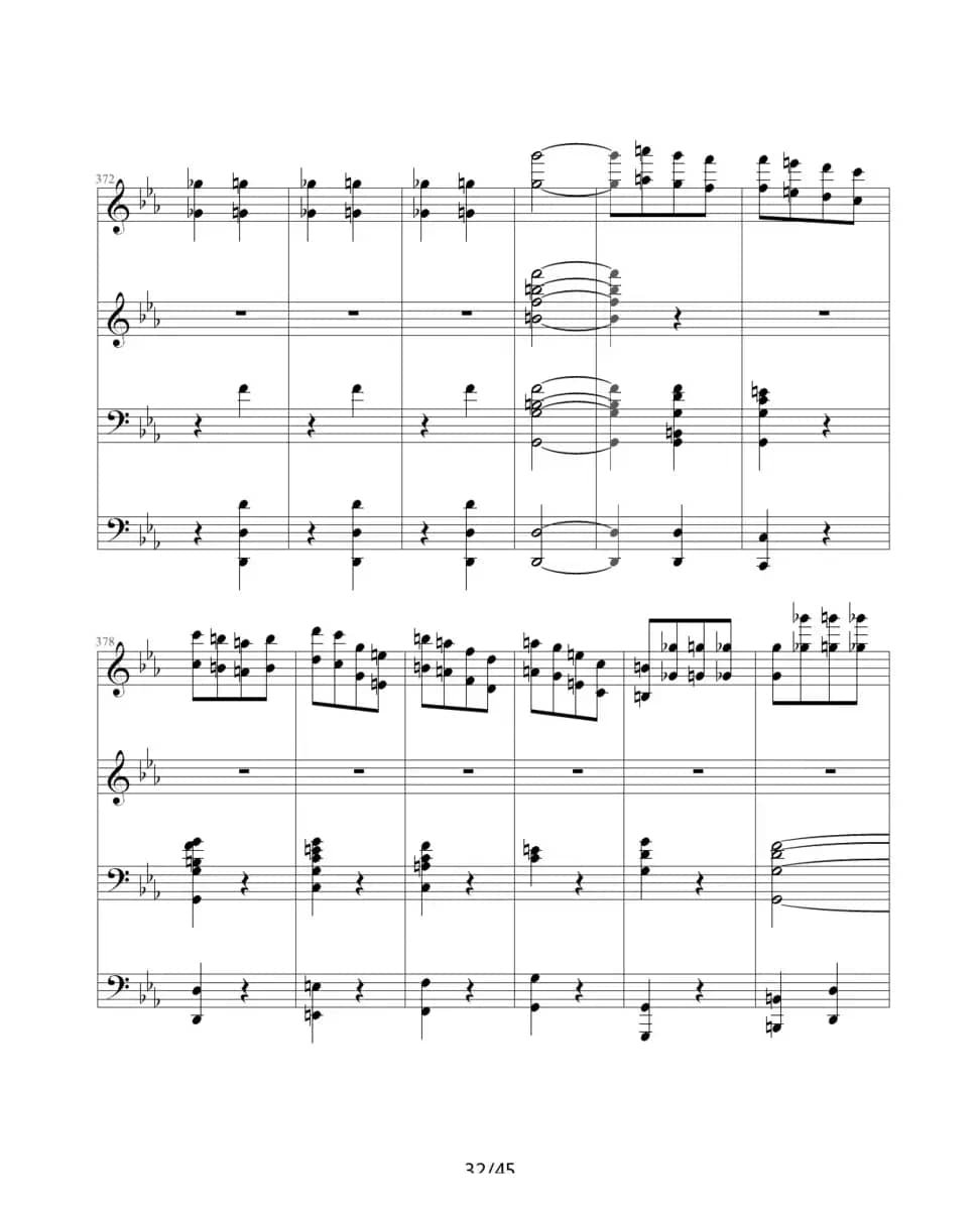 命运交响曲（四手联弹）