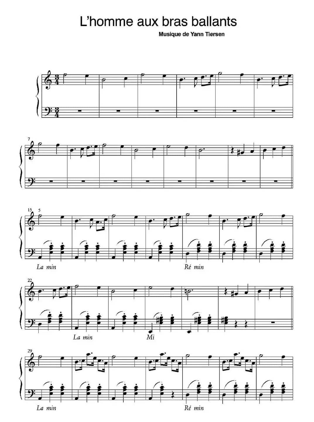 L'homme aux bras ballants（他们到来之前）