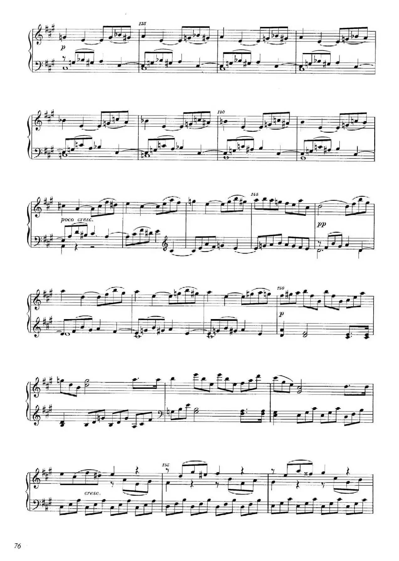 A大调钢琴大奏鸣曲（Grobe Sonate in A Major WWV 26）