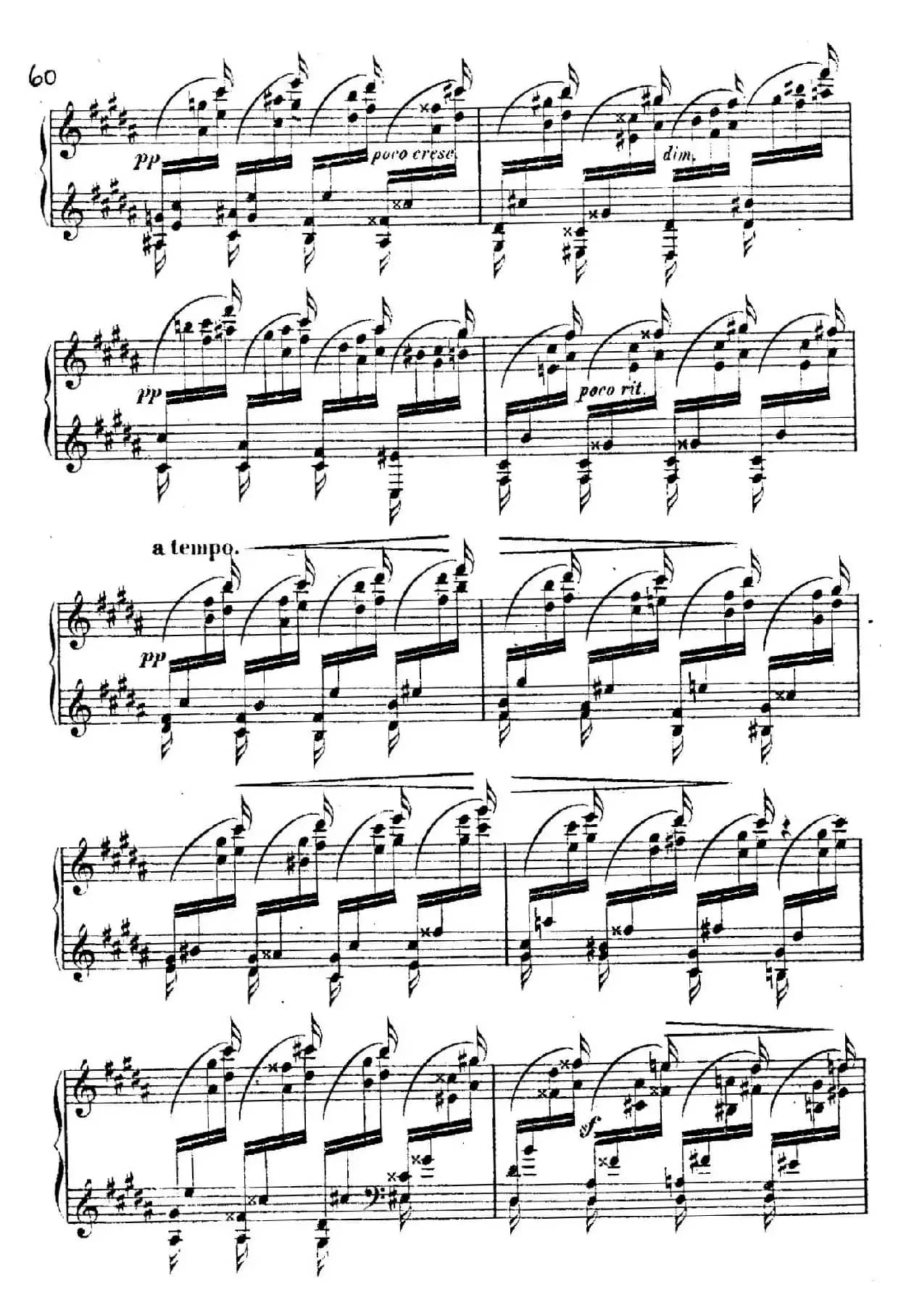 Douze Etudes de Salon Op.5（12首沙龙练习曲·12）