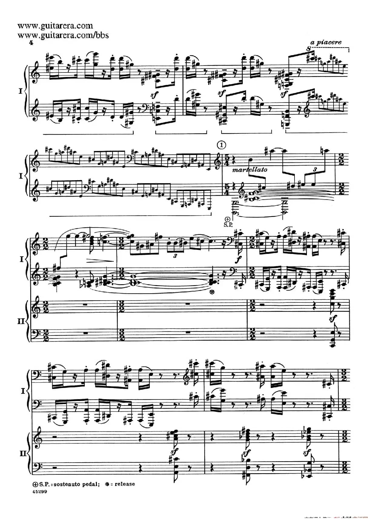 Piano Concerto Op.38（钢琴协奏曲·双钢琴·第一乐章）