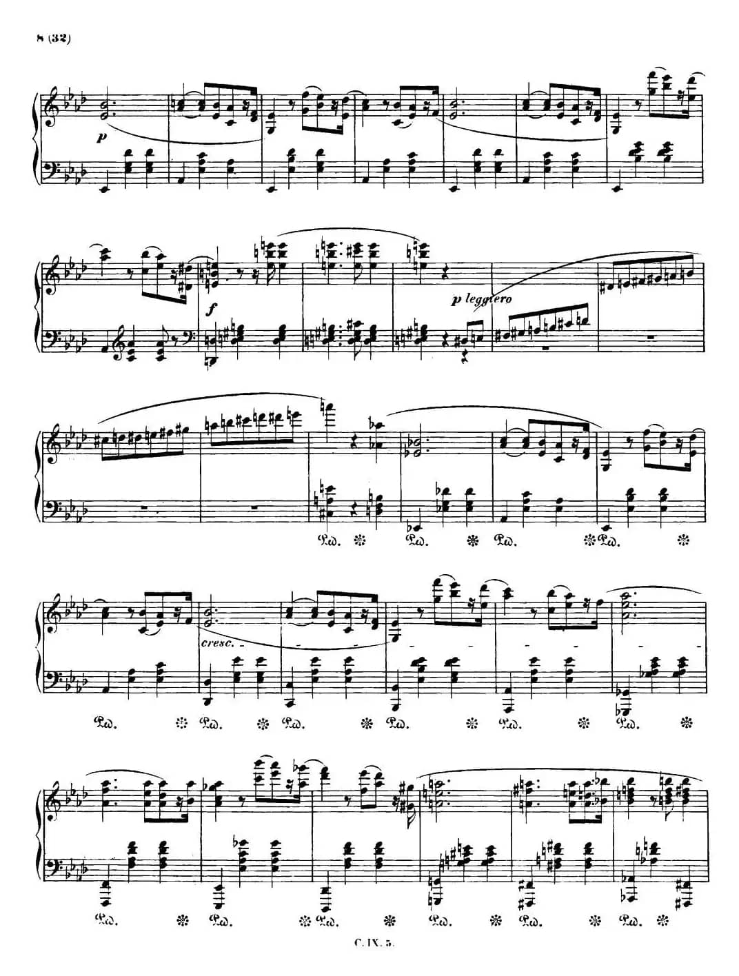 降A大调圆舞曲Op.42