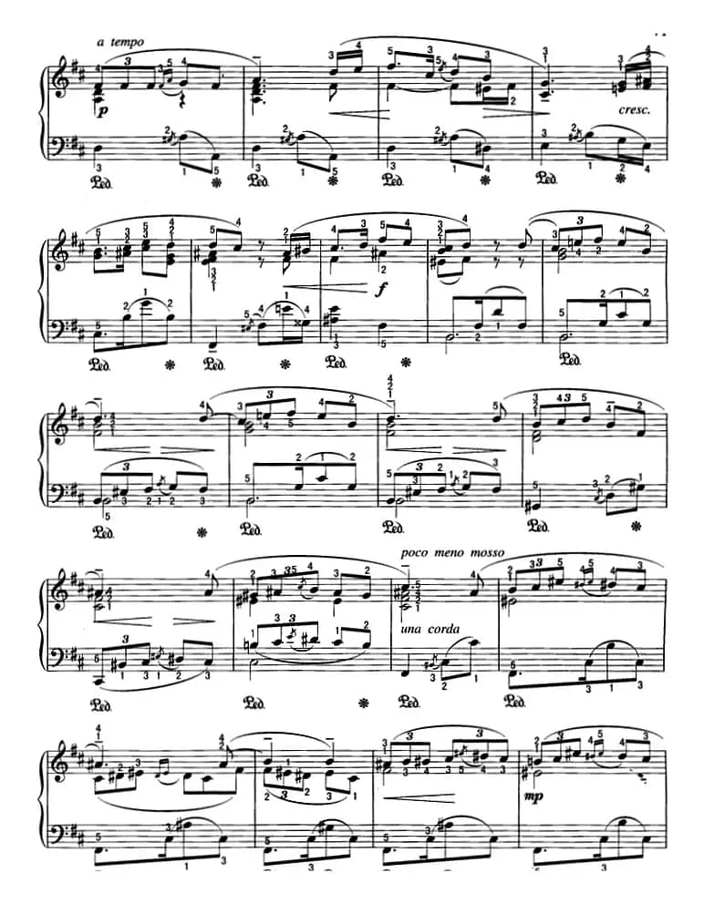 不可不弹的世界钢琴名曲：探戈（D大调）