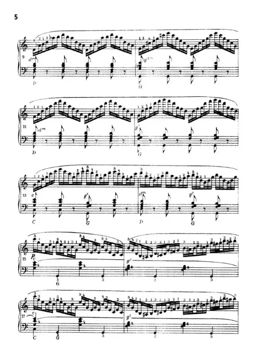 《车尔尼手风琴练习曲集》第Ⅲ册（P1—25）