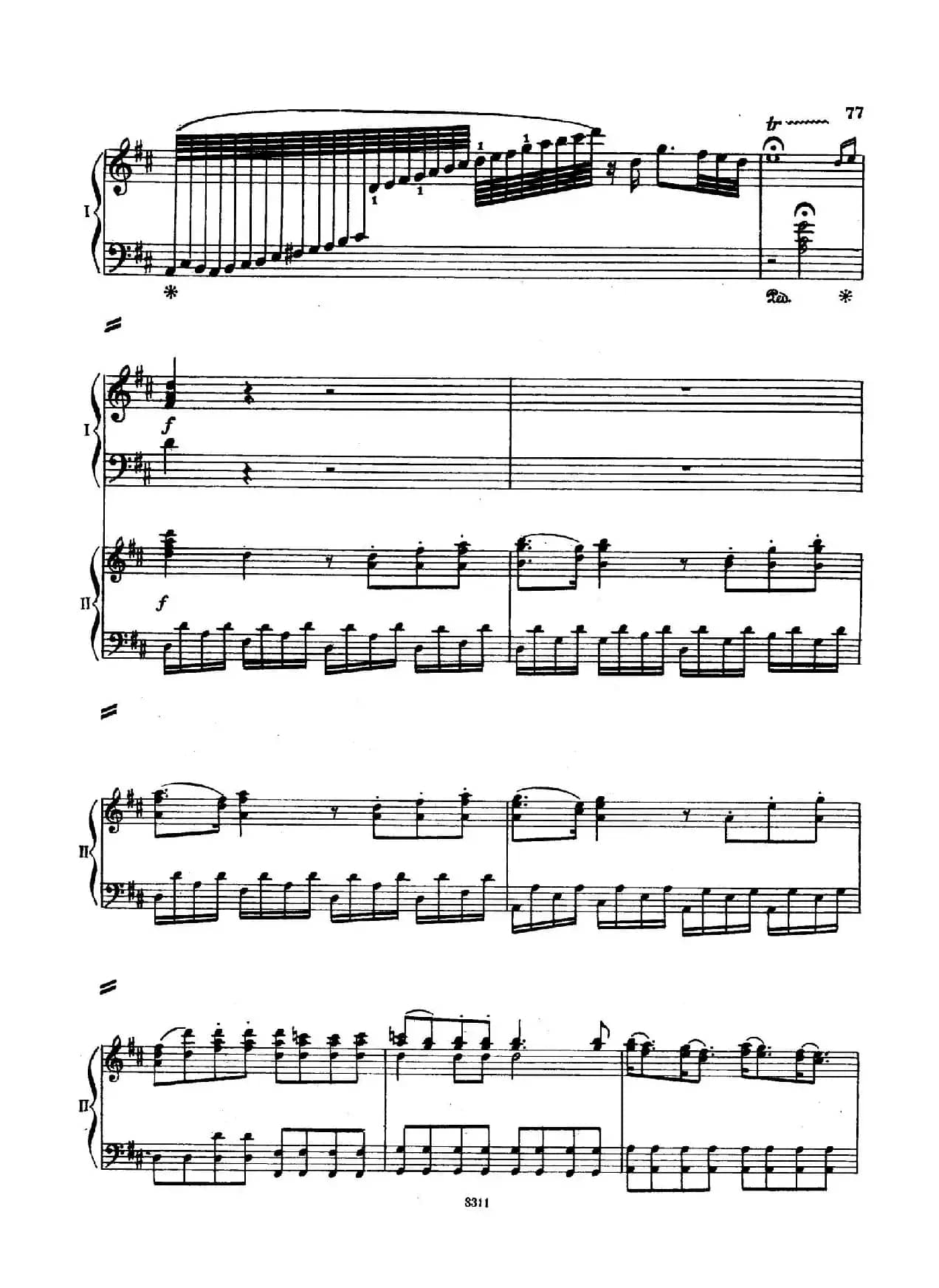 Concerto no 5 K 175 - 2 Piano（Ⅰ）