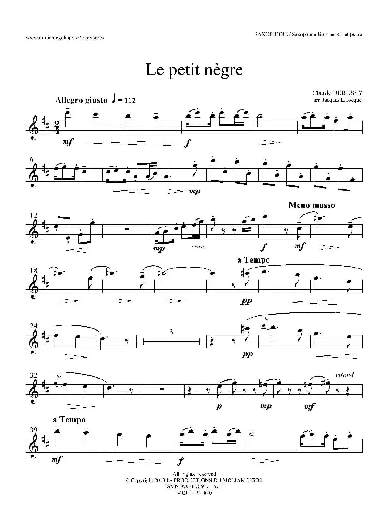 小黑人（次中音萨克斯）