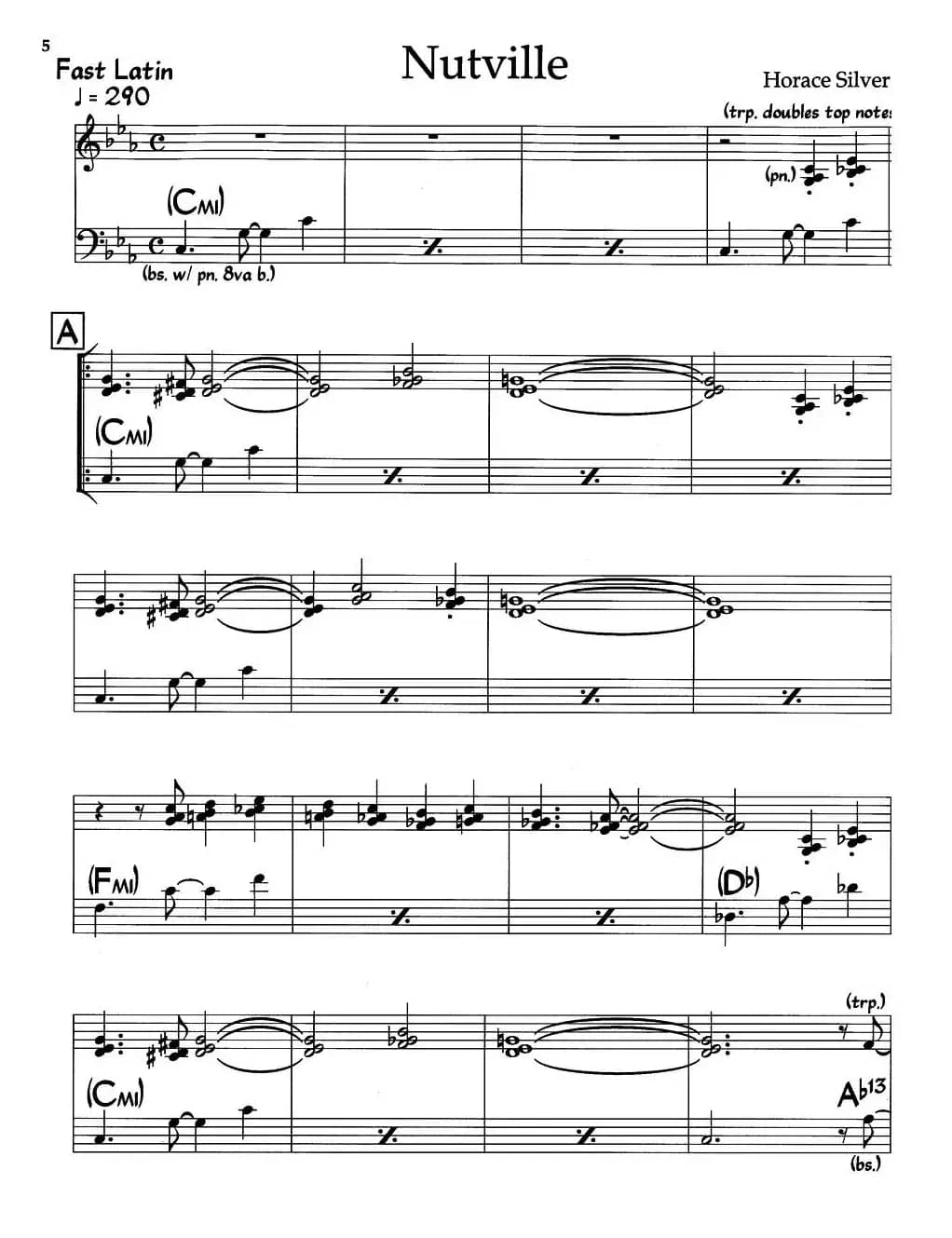 Nutville（爵士钢琴曲）