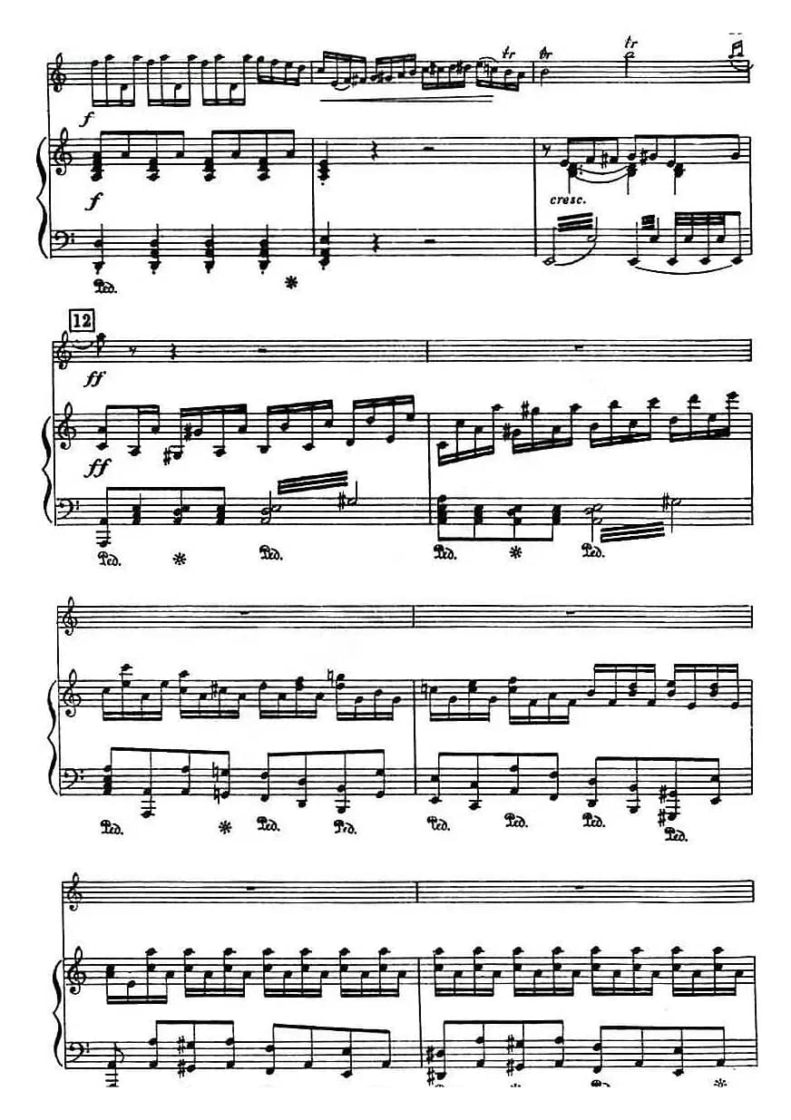 第二十二协奏曲（a小调、小提琴+钢琴伴奏）