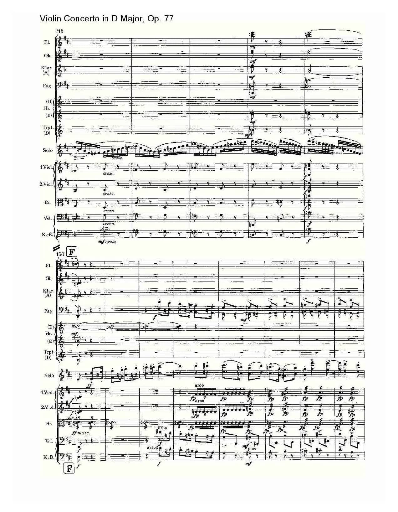 D大调小提琴协奏曲, Op.77第三乐章