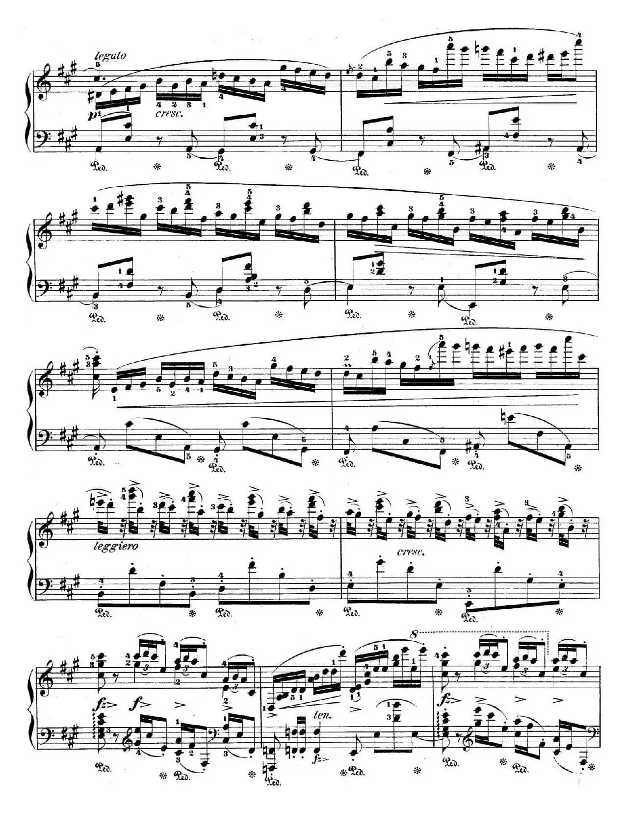 Allegro de Concerto Op.46（A大调音乐会快板）