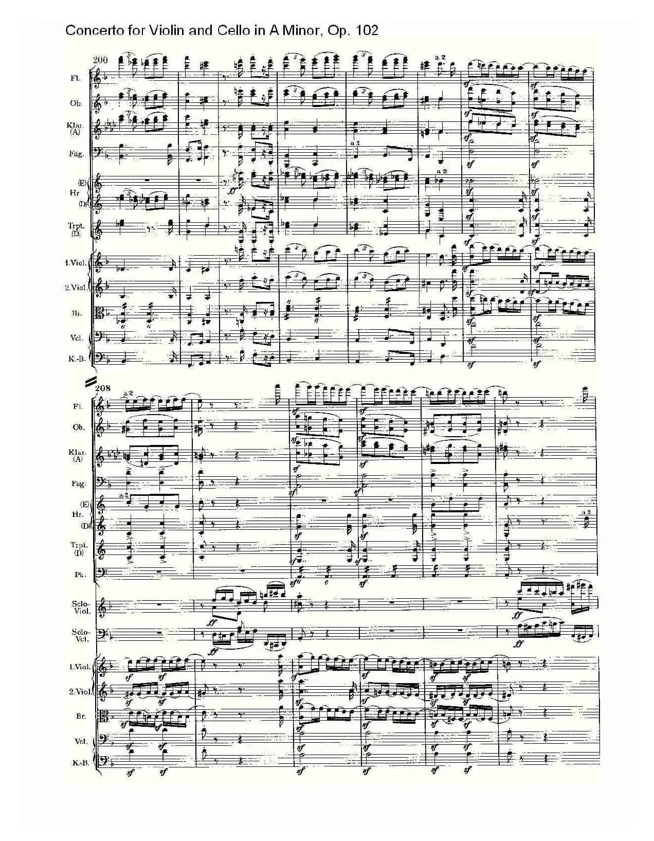 A小调小提琴与大提琴协奏曲, Op.102第三乐章