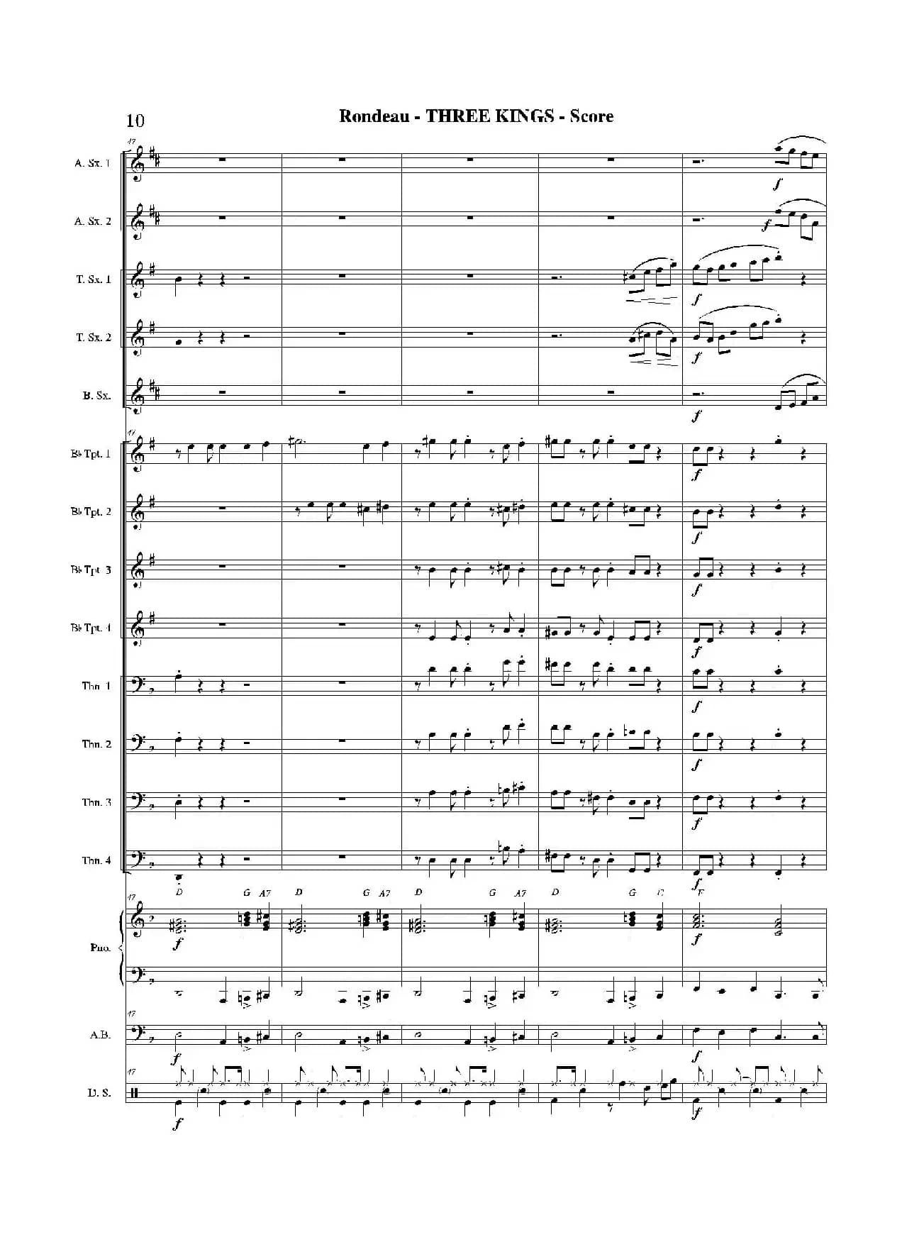 THREE KINGS（总谱）