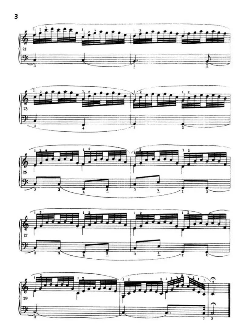 《车尔尼手风琴练习曲集》第Ⅲ册（P1—25）