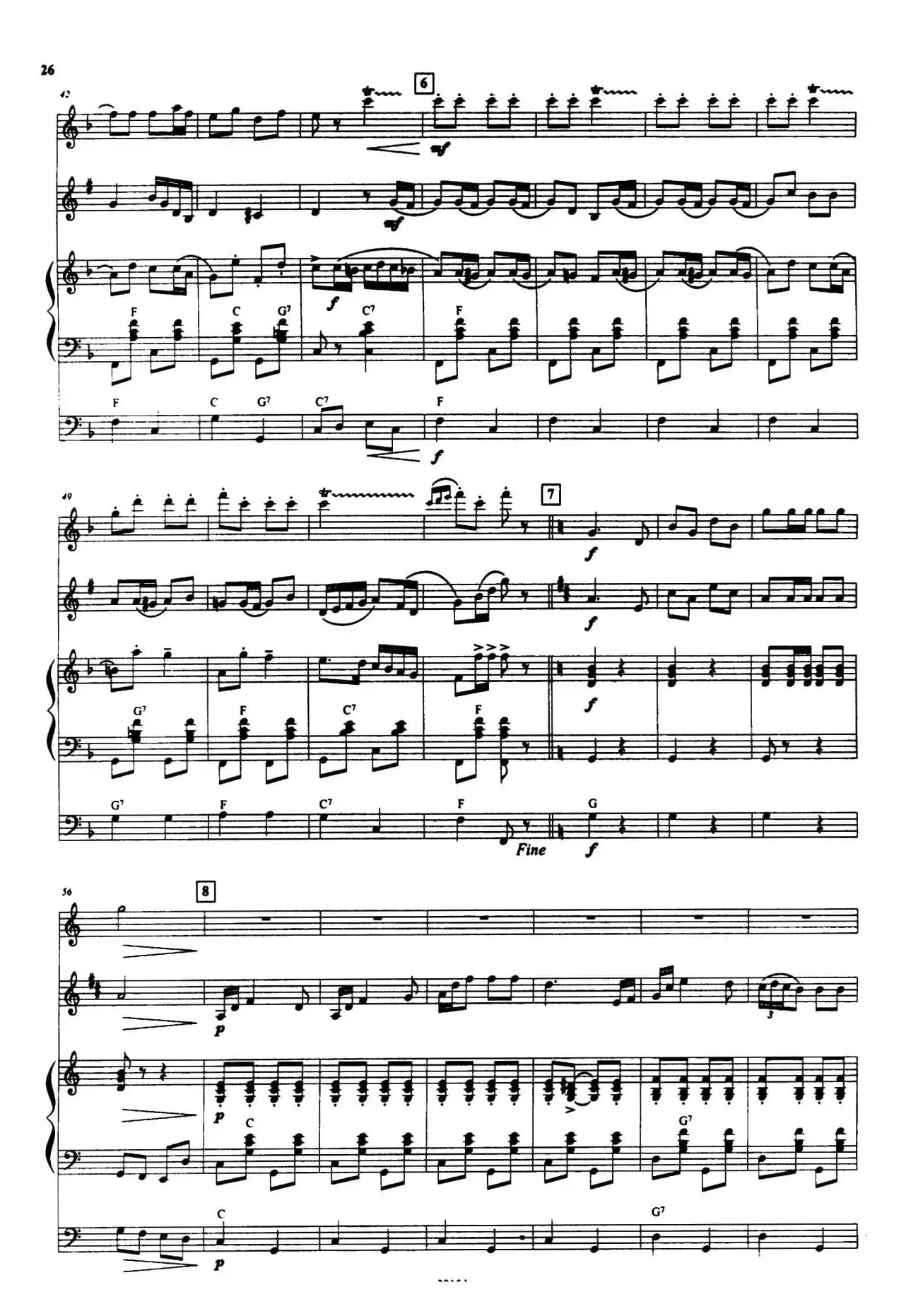 拉德斯基进行曲（手风琴小提琴单簧管三重奏）