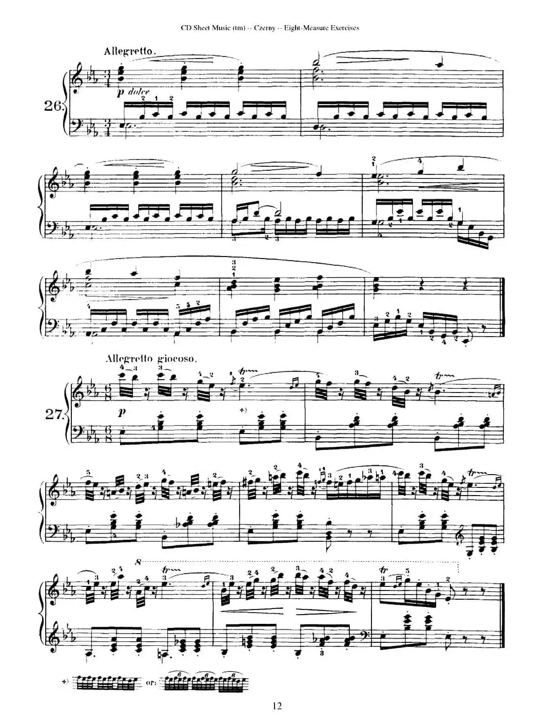 160 Eight- Measure Exercises.Op.821（车尔尼160首钢琴八小节练习曲（19——35））