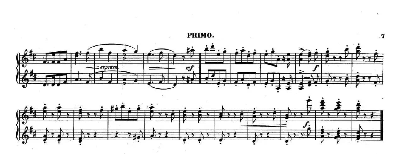 Zwolf Original-Compositionen fur Pianoforte zu 4 Handen Op.57(12首四手联弹小品·8)