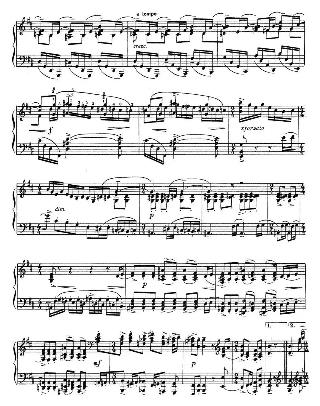 拉赫玛尼诺夫 音画练习曲12或13 Etudes tableaux Op.39 No.4