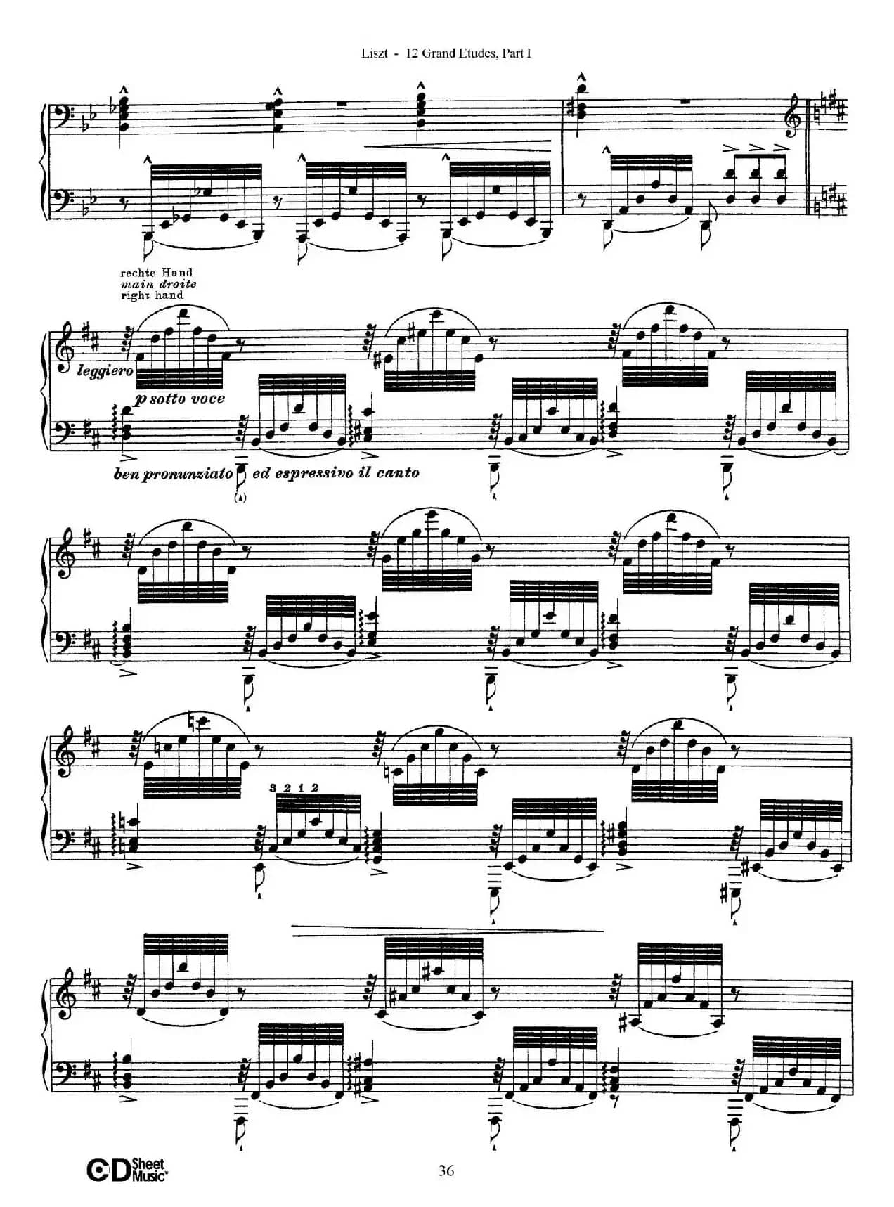 12 Grand Etudes S.137（12首华丽的练习曲·6）