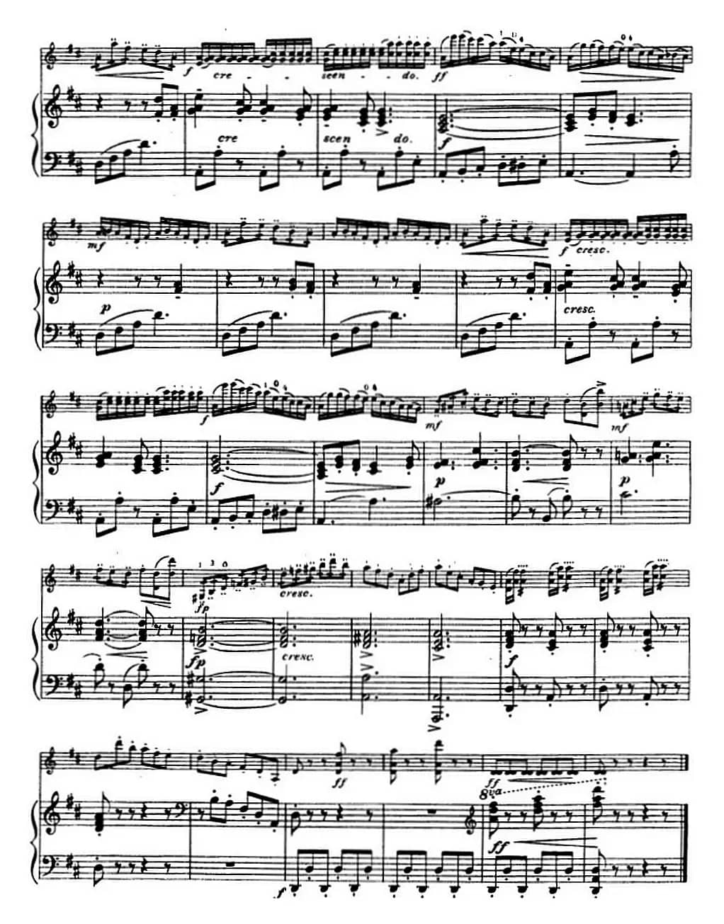 塞茨初级小提琴协奏曲Op.15（D大调学生协奏曲）