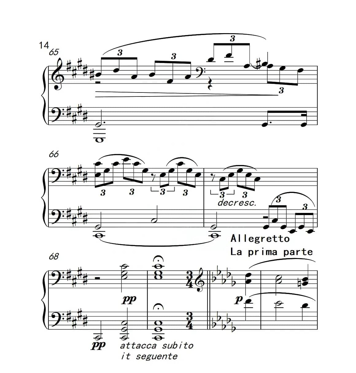 第六级 奏鸣曲（中国音乐学院钢琴考级作品1~6级）