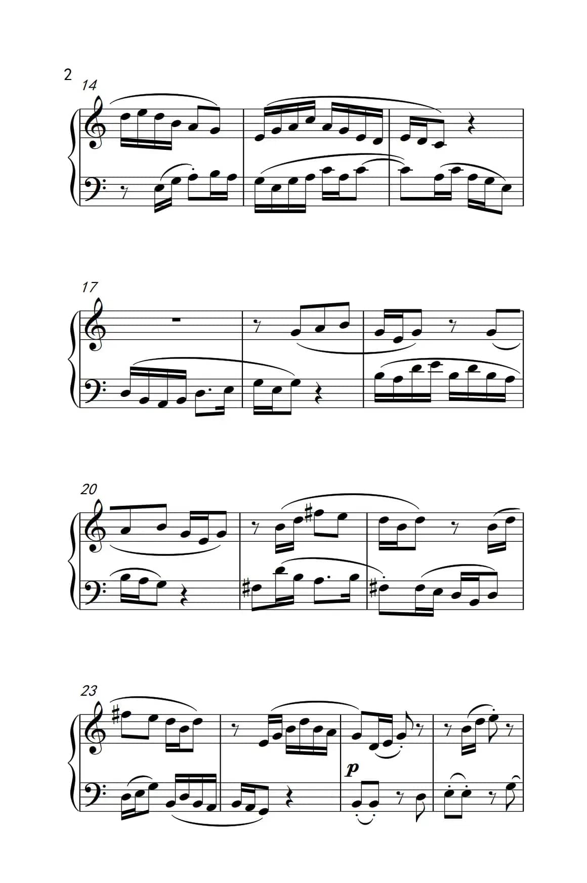 第六级 2.唱灯（中央音乐学院 钢琴（业余）考级教程 4-6级）