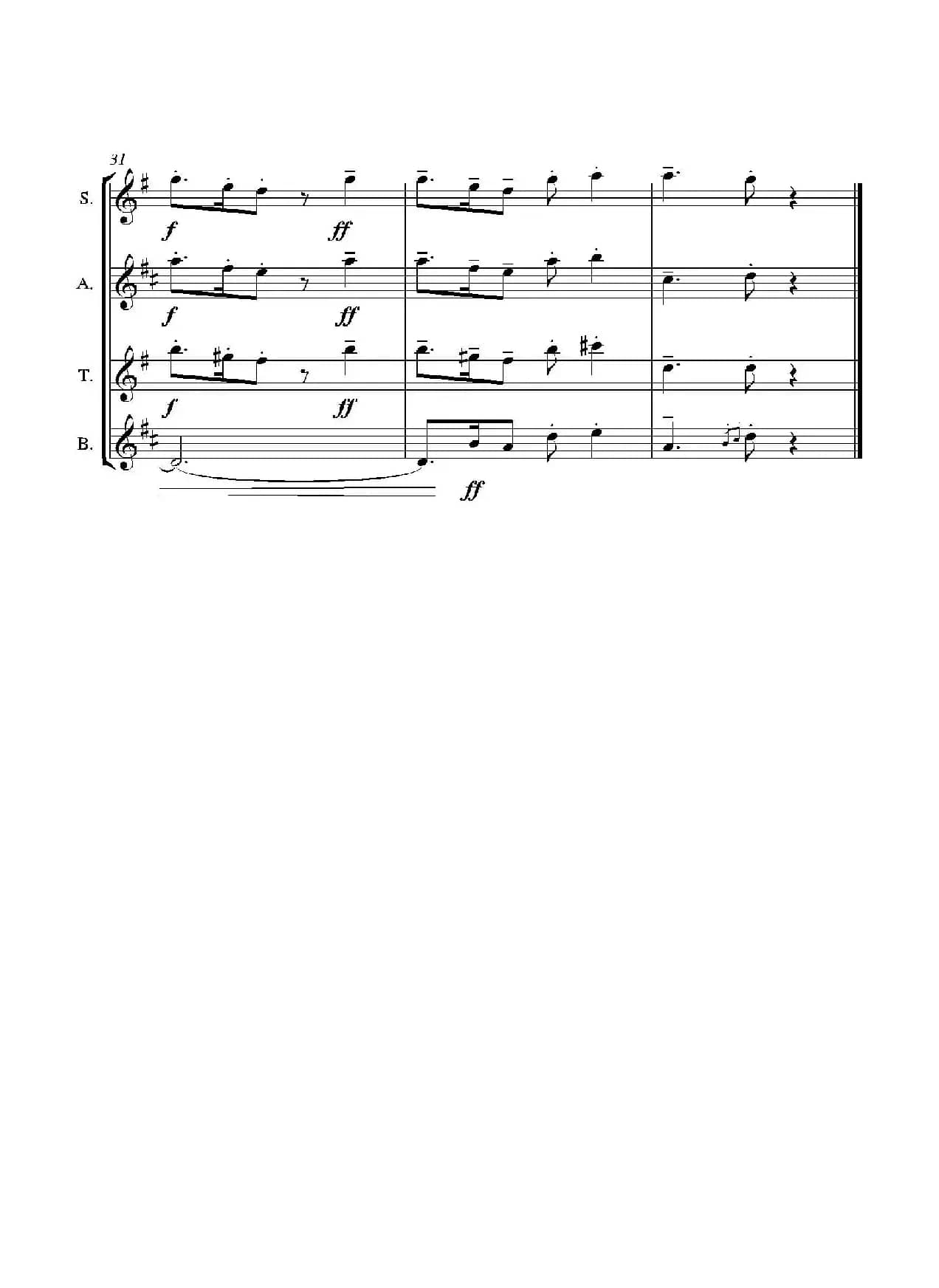 Folk Song（四重奏）