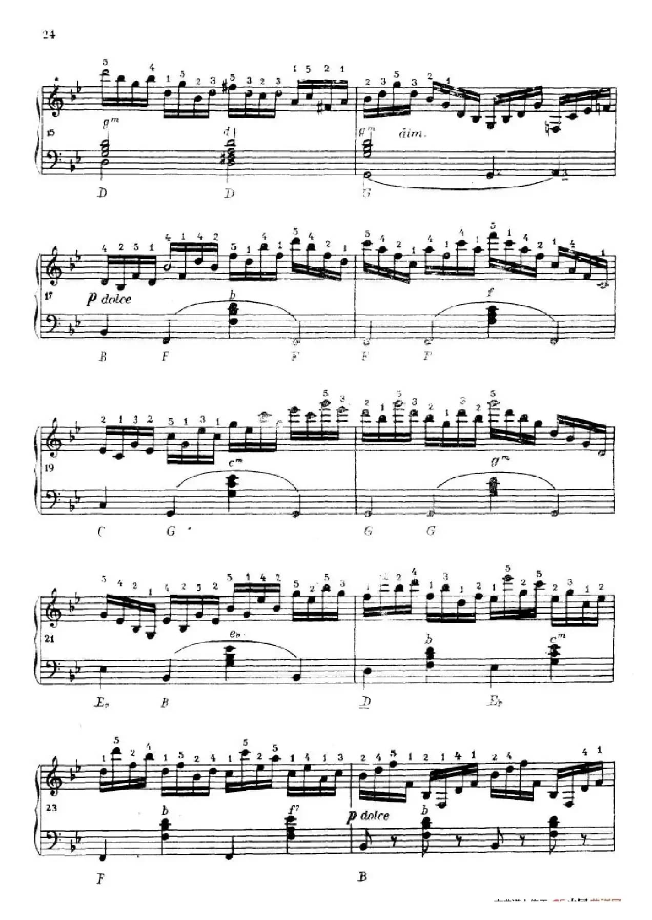 《车尔尼手风琴练习曲集》第Ⅳ册（第3——5首）