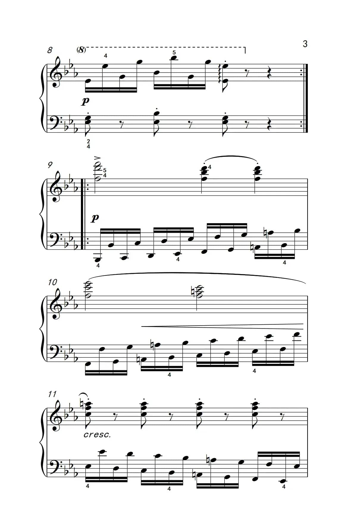 车尔尼钢琴八度练习曲 553（4）