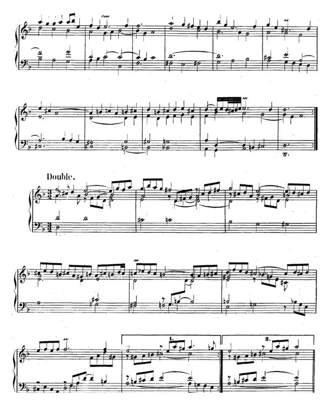 英国组曲No.6 巴赫 d小调 6th Suite BWV 811