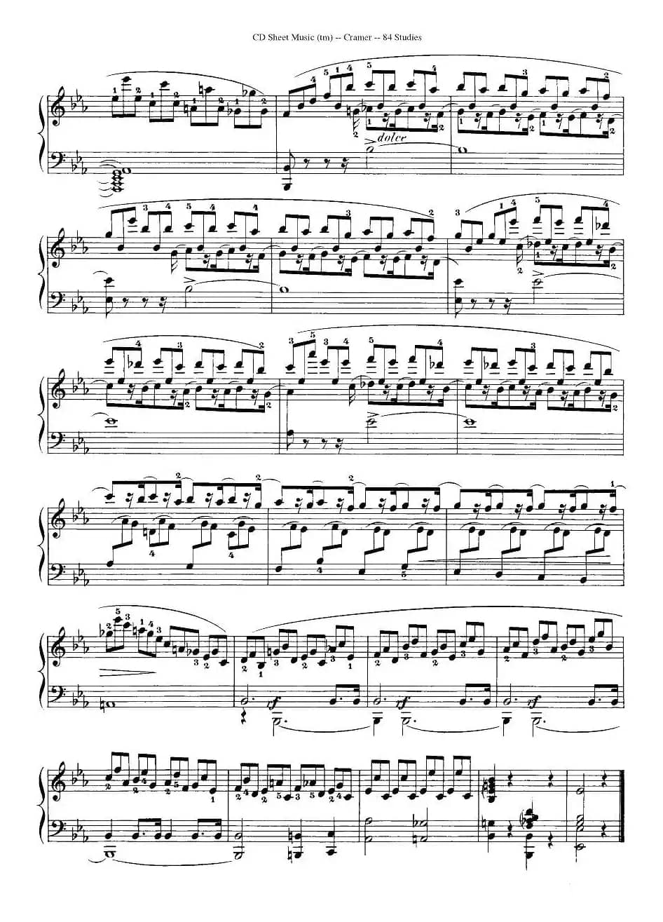 Cramer - 84 exercices（36—40）（克拉莫84首钢琴练习曲）