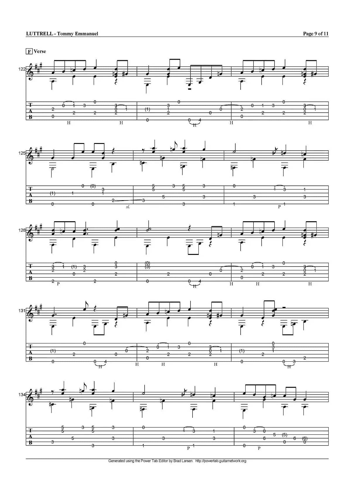 tommy emmanuel：luttrell（指弹吉他）