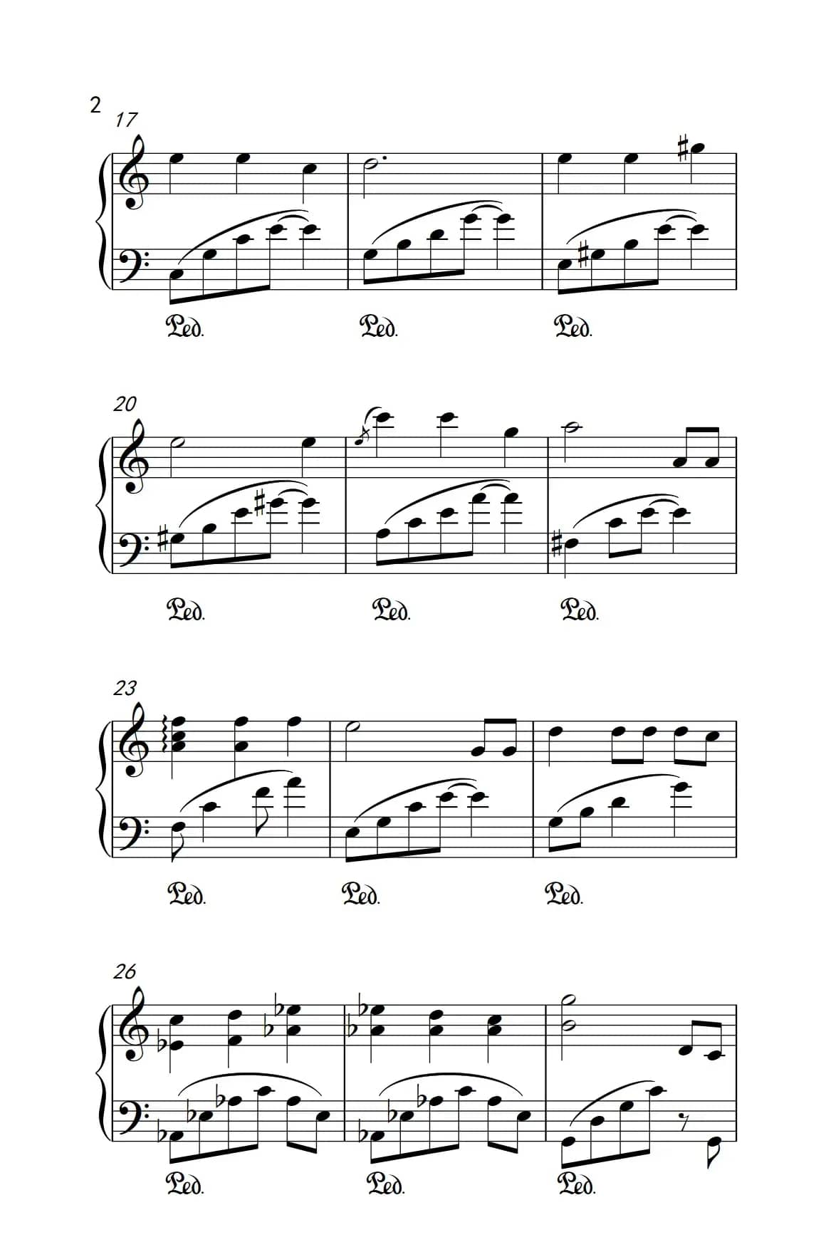 栀子花开（《弹吧音教》制谱）