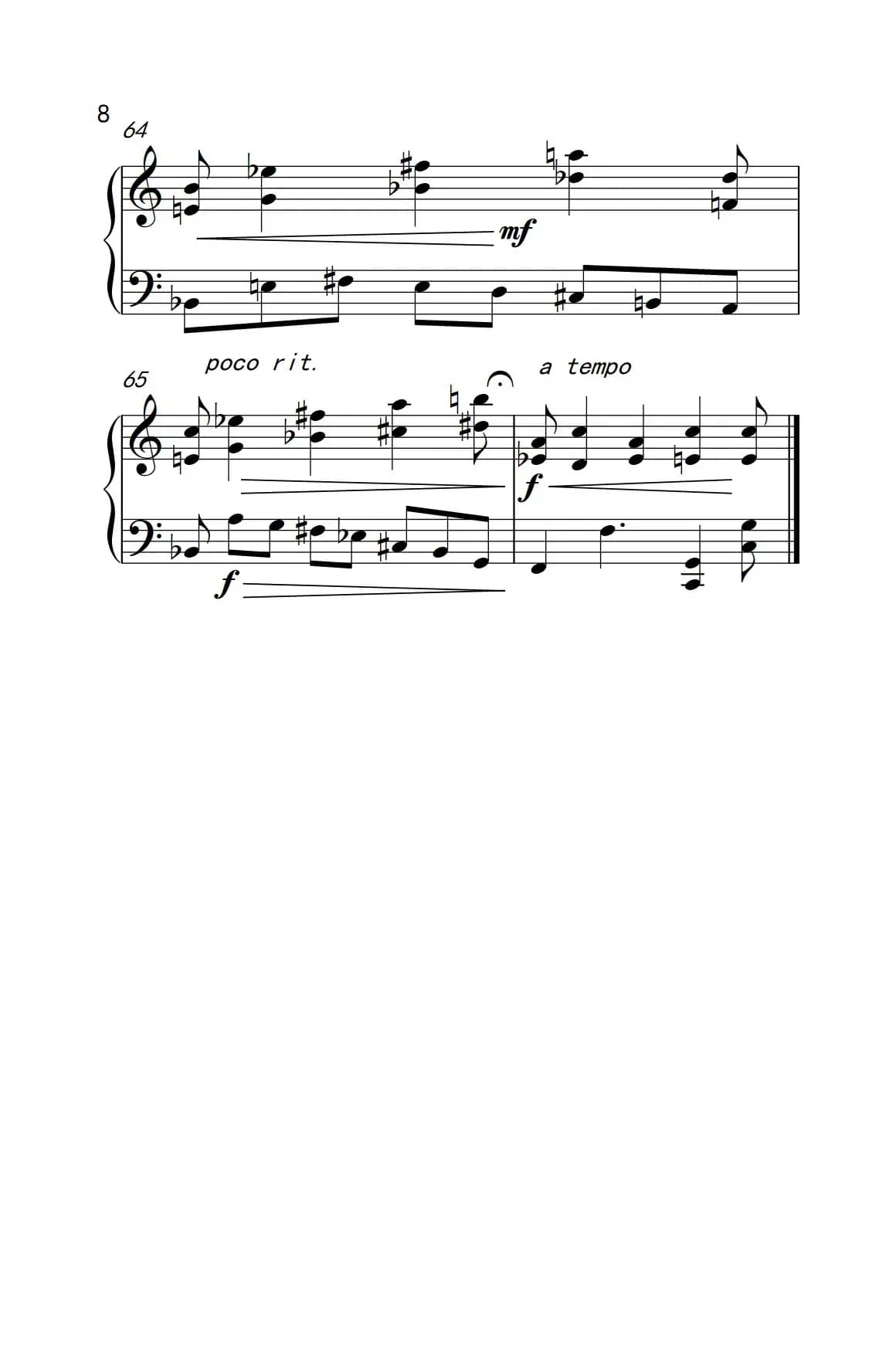 六首保加利亚节奏舞曲 第四首（巴托克 小宇宙 钢琴教程 6）