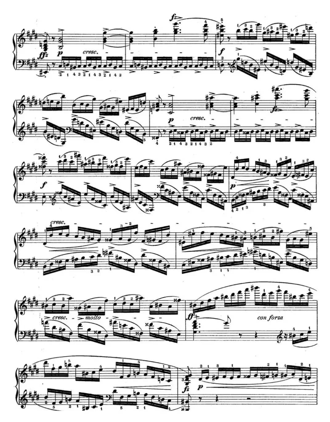 肖邦练习曲4 Op.10 No.4 激流 升c小调 C minor Torrent