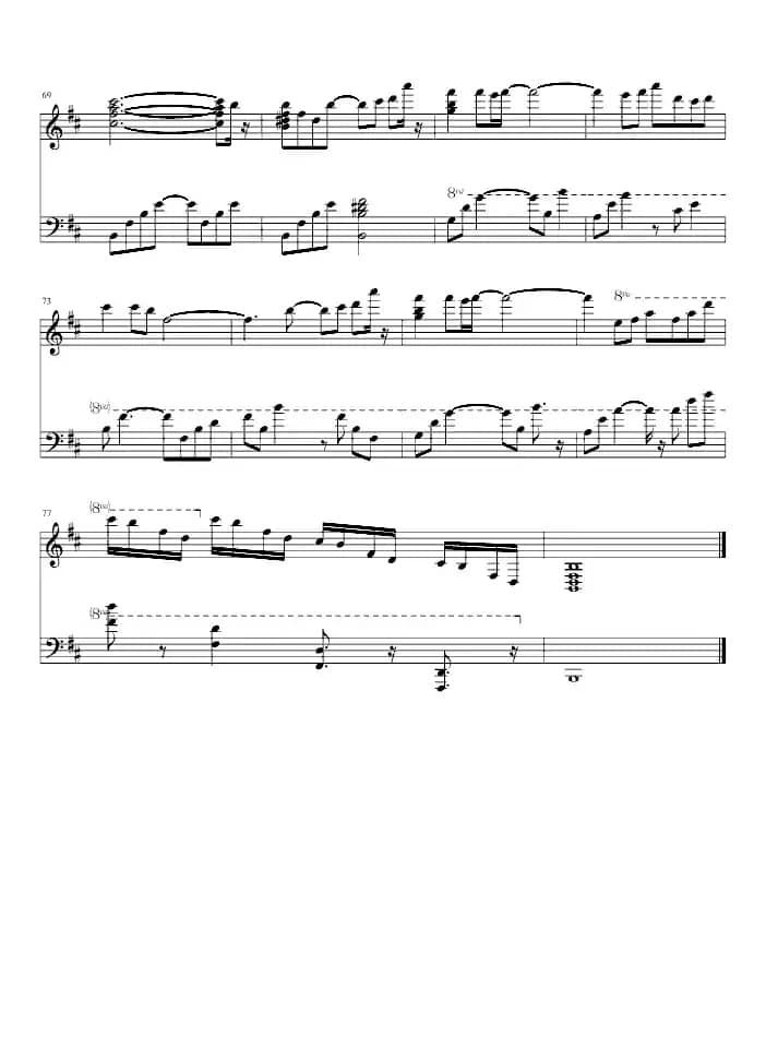 鸟之诗（简易钢琴完整版）