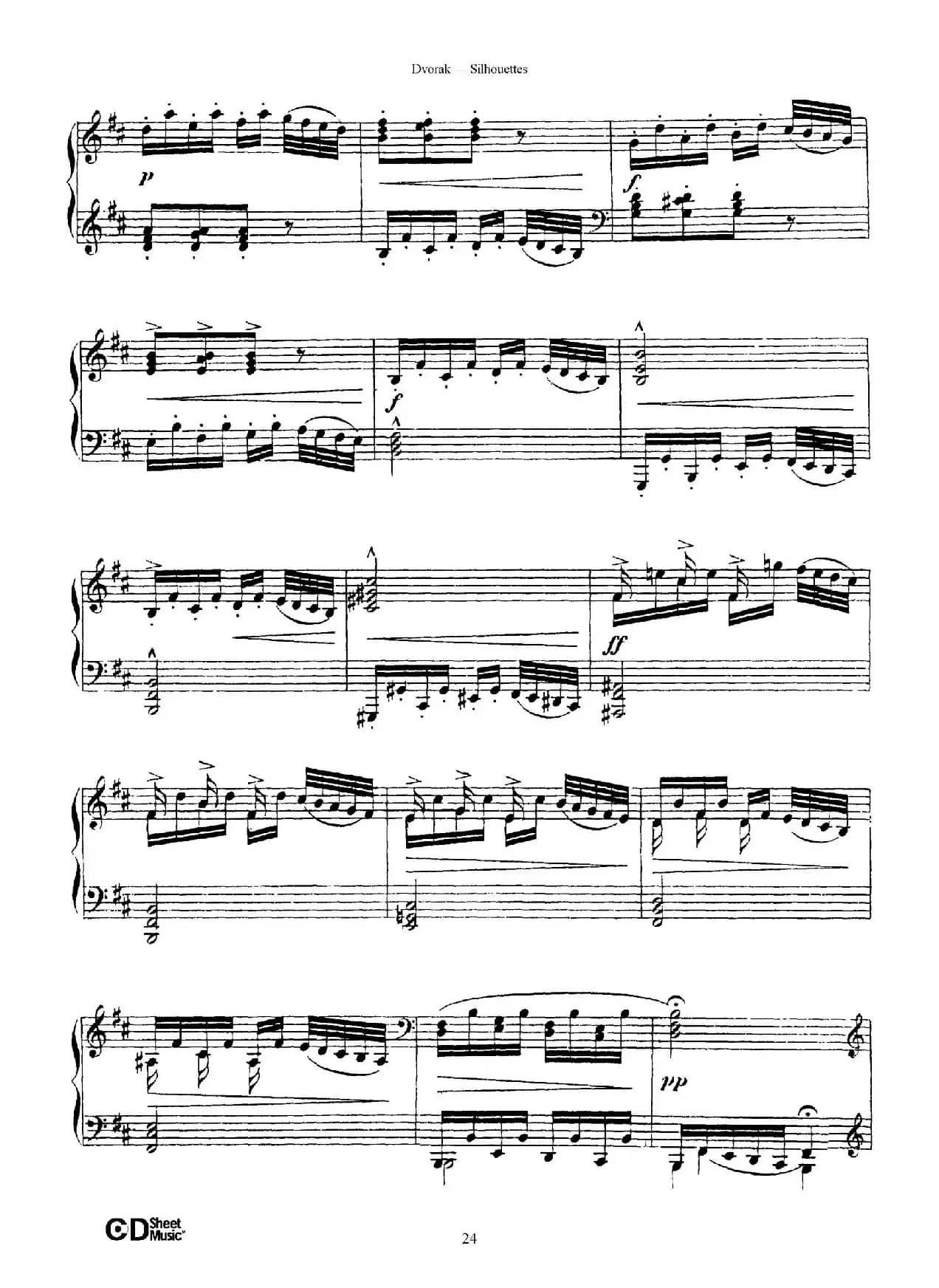 12 Silhouettes Op.8（12首剪影·8）