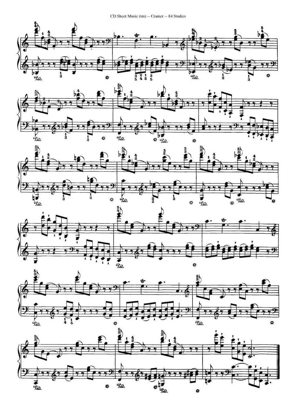 Cramer - 84 exercices（56—60）（克拉莫84首钢琴练习曲）