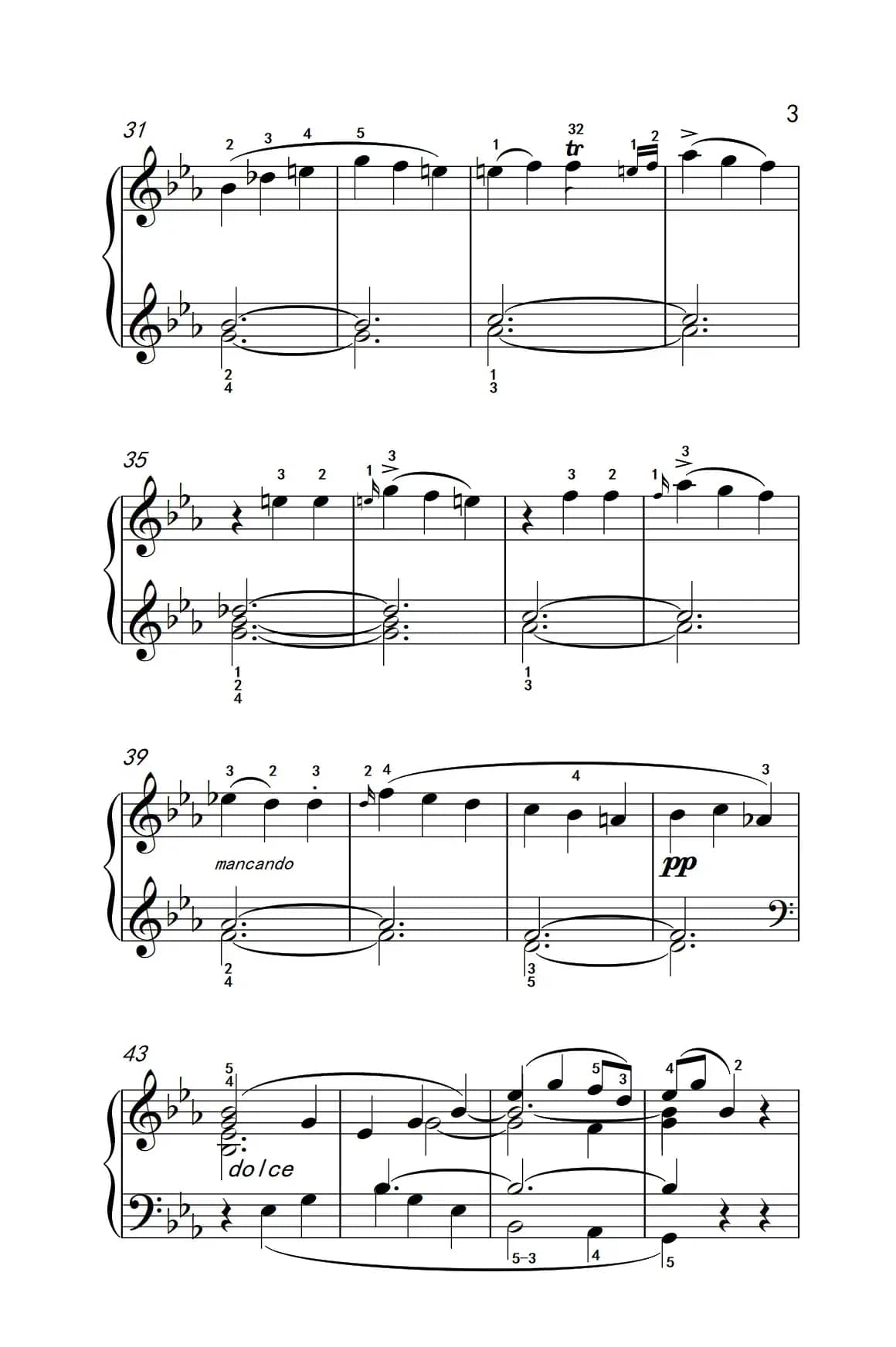 奏鸣曲 Opus 7 第三乐章（贝多芬奏鸣曲集 2）