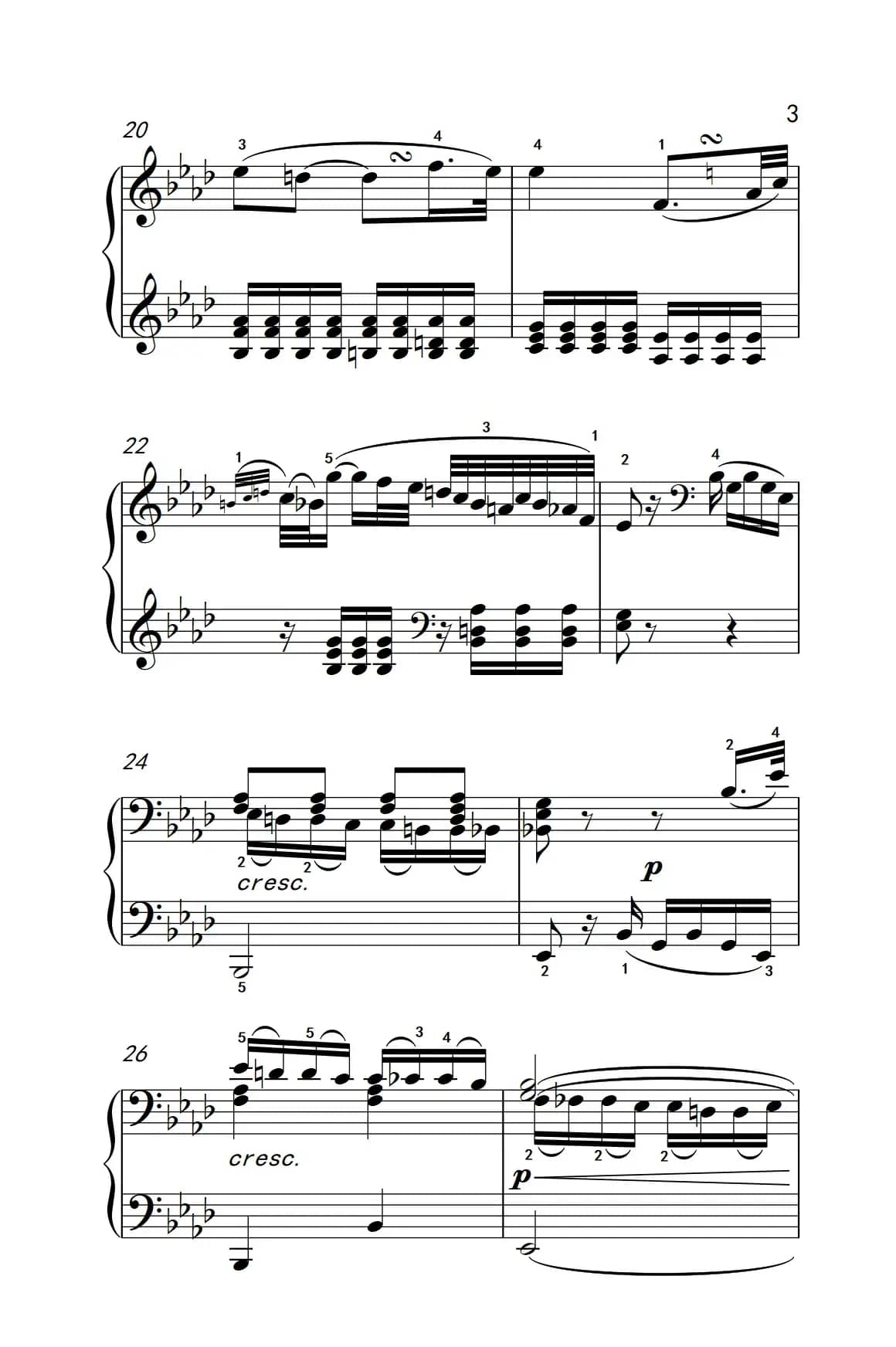 第八钢琴奏鸣曲（悲怆） 如歌的慢板