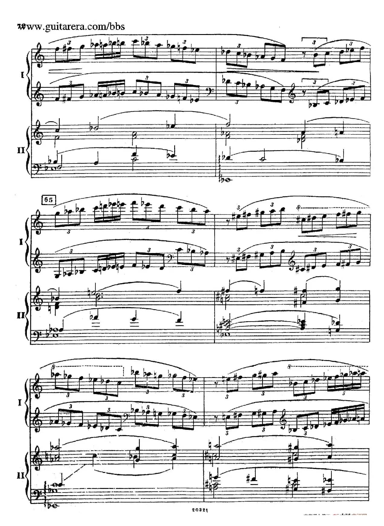 Rhapsody On A Theme Of Paganini Op.43（帕格尼尼主题狂想曲·双钢琴）（P61——87）