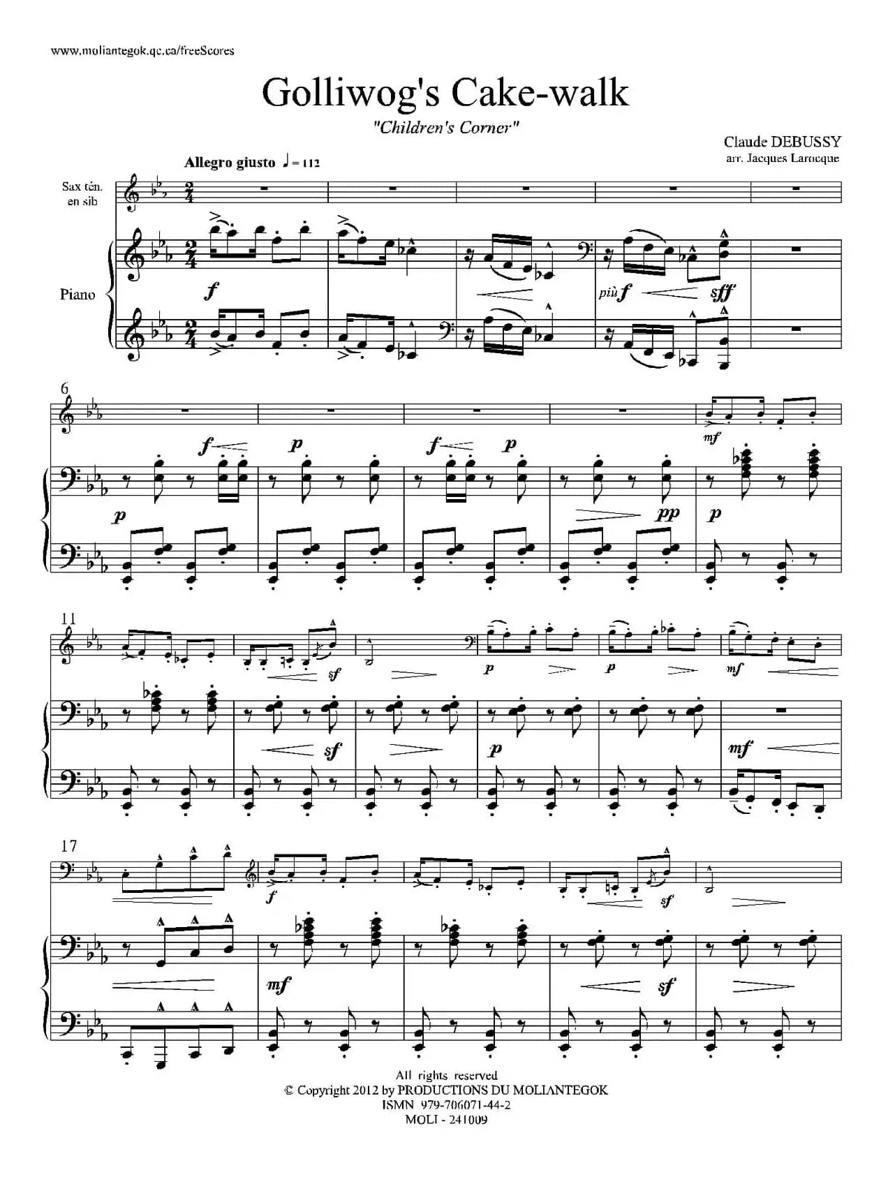 木偶步态舞（次中音萨克斯+钢琴伴奏）