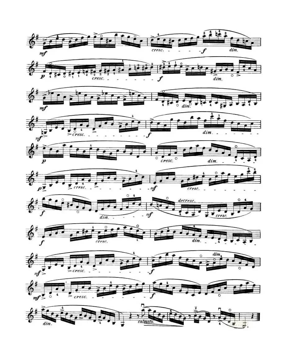 开塞（KAYSER 36首小提琴练习曲之12）